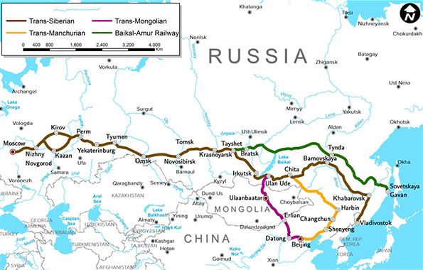 Trans Siberian Routes